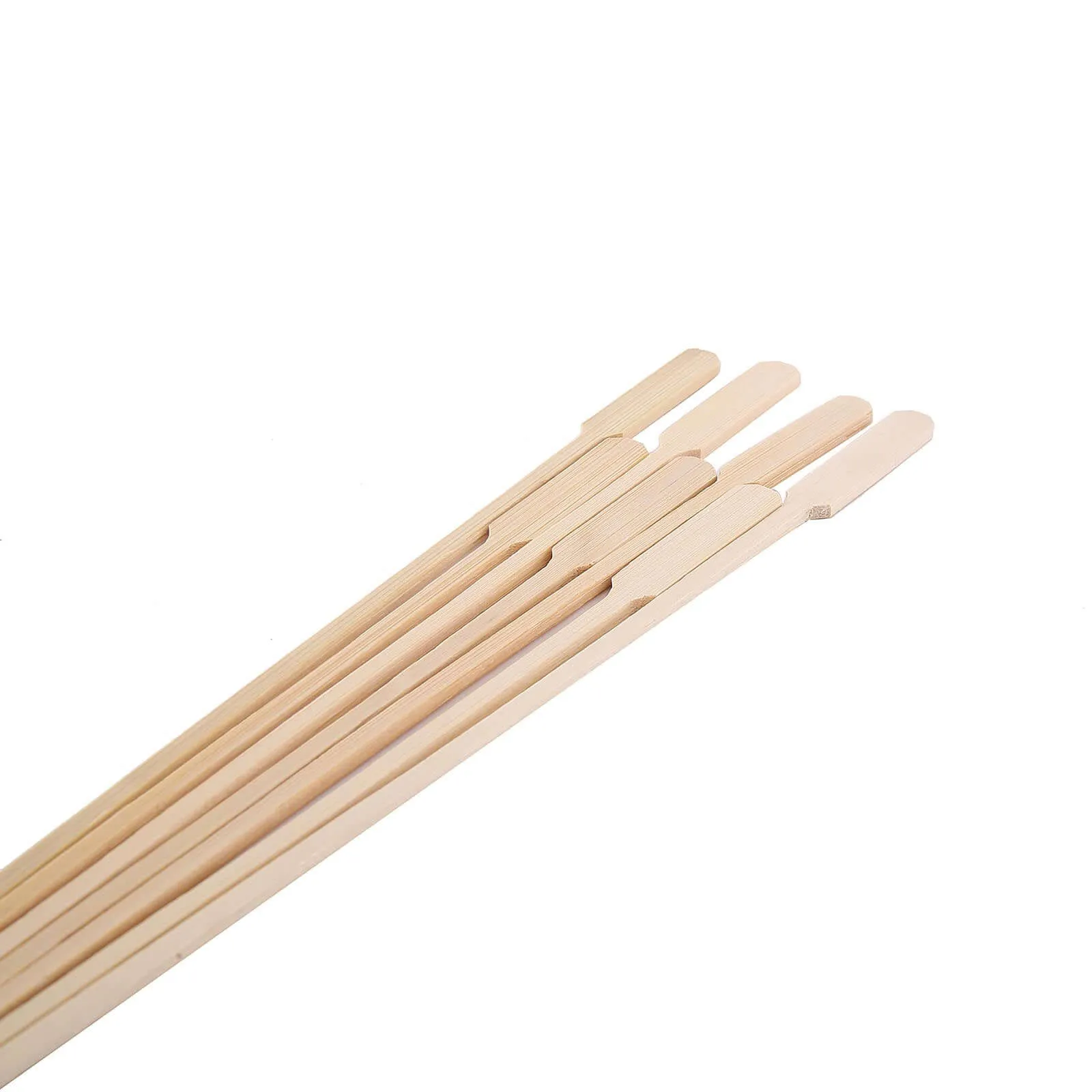 100 Pack 10" Eco Friendly Paddle Party Picks, Bamboo Skewers, Decorative Top Cocktail Sticks