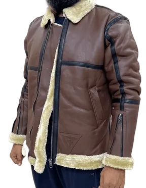 100% Top Grain Leather Fur lining Jacket C20