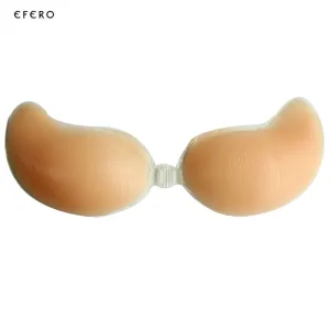 1pcs Brassiere Sexy Push Up Bra Front Closure Self-Adhesive Invisible Silicone Bra Seamless Strapless Bras For Women Underwear