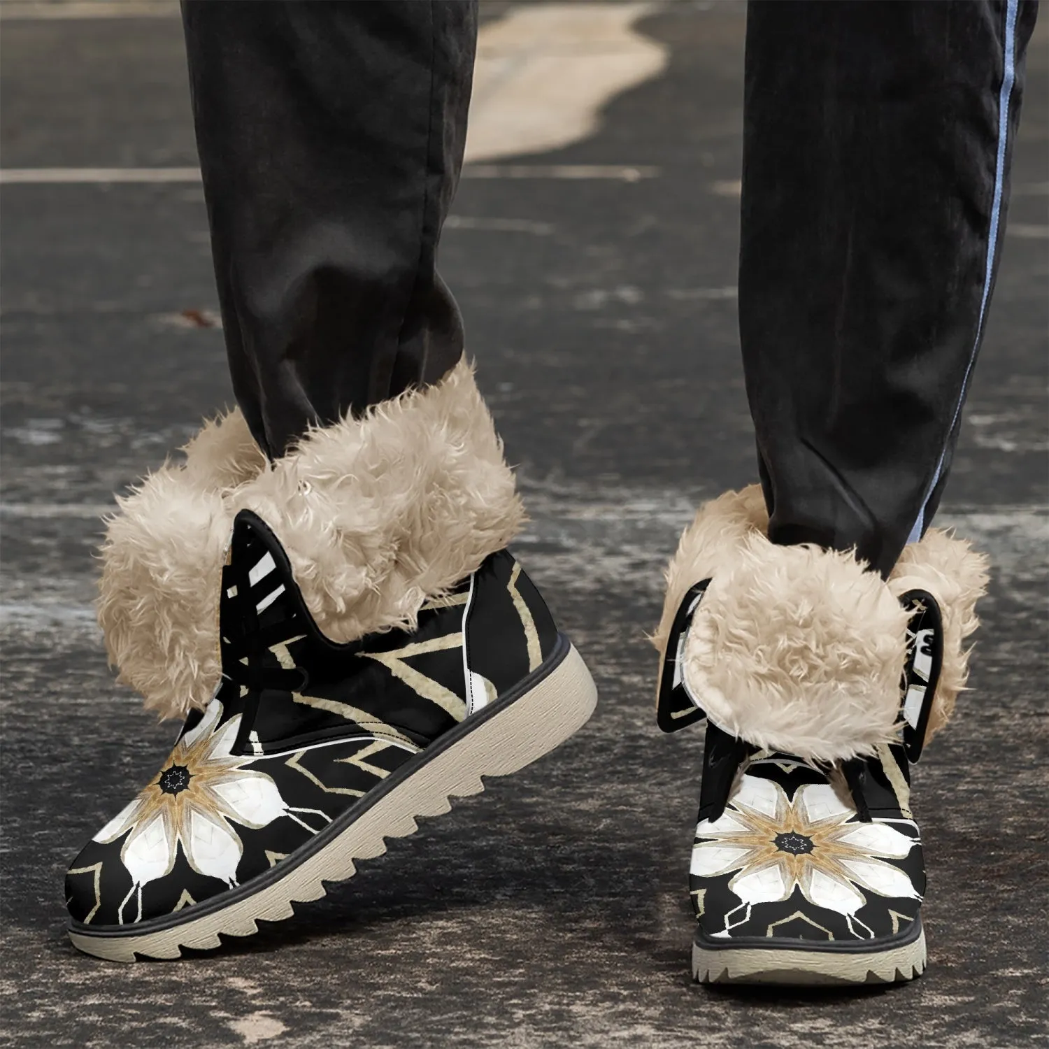 477. Cotton-pad Fur Lining Boots