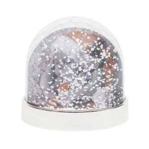 70 x 62mm Blank Coloured Base Snow Glitter Dome - Pack of 6