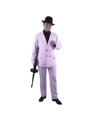 Adult Men's Pink Gangster Suit Costume