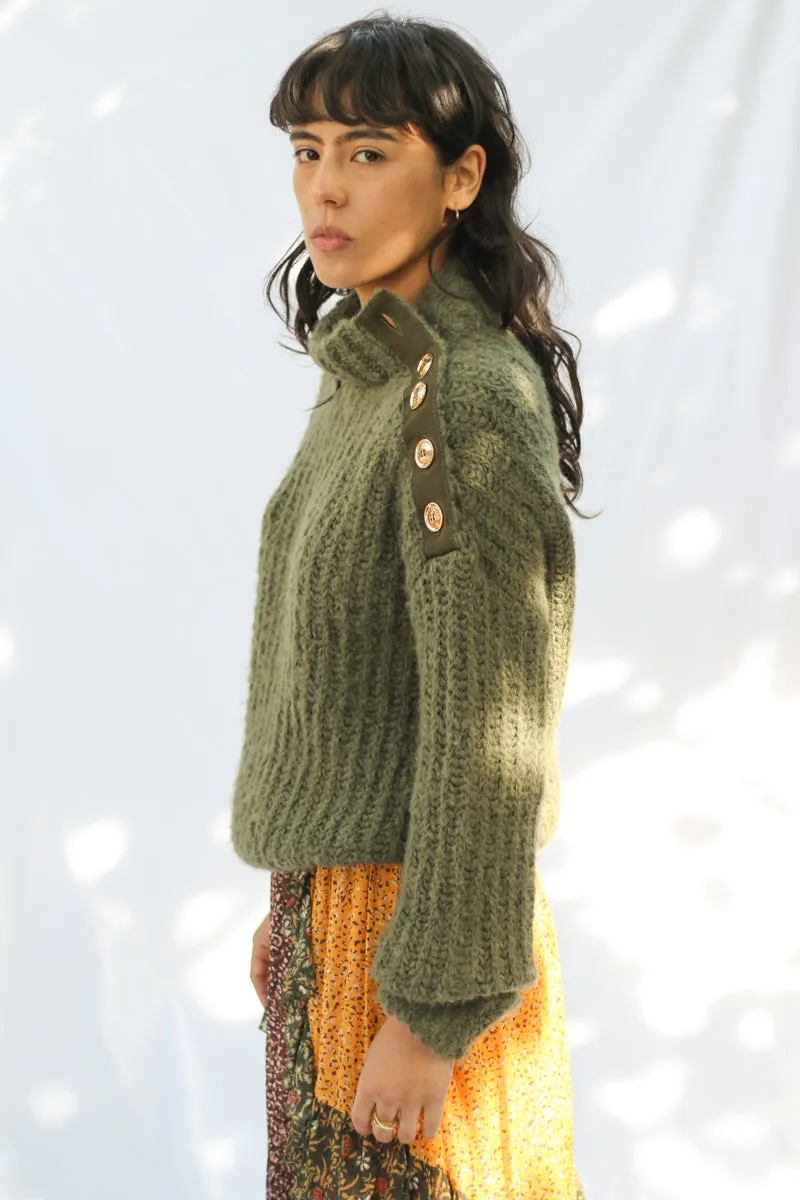 ALPACA CHUNKY KNIT SWEATER