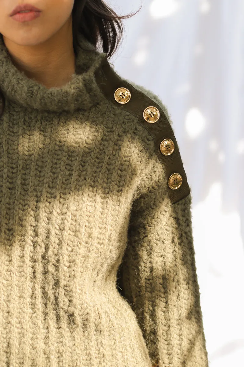 ALPACA CHUNKY KNIT SWEATER