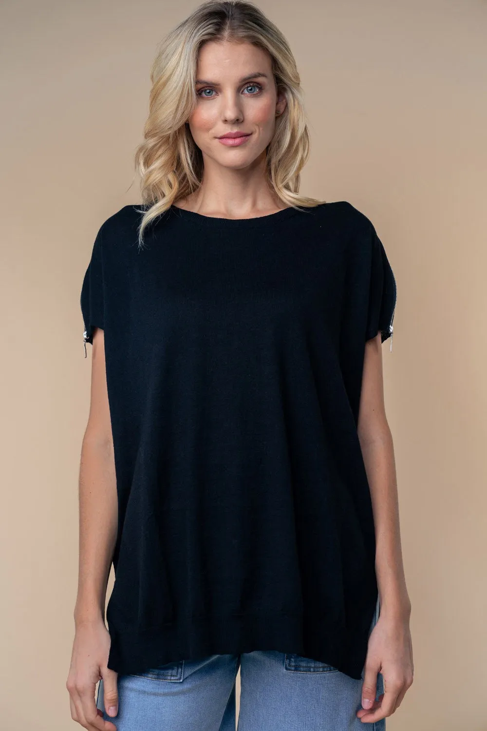 Alys Beach Short Sleeve Knit Top - Final Sale