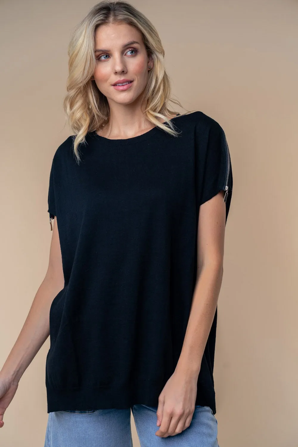 Alys Beach Short Sleeve Knit Top - Final Sale