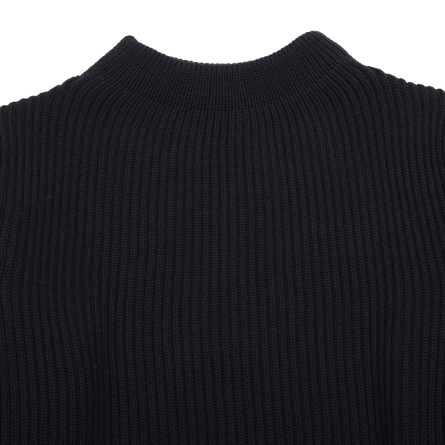 Andersen-Andersen Navy Crew Neck Sweater in Navy Blue