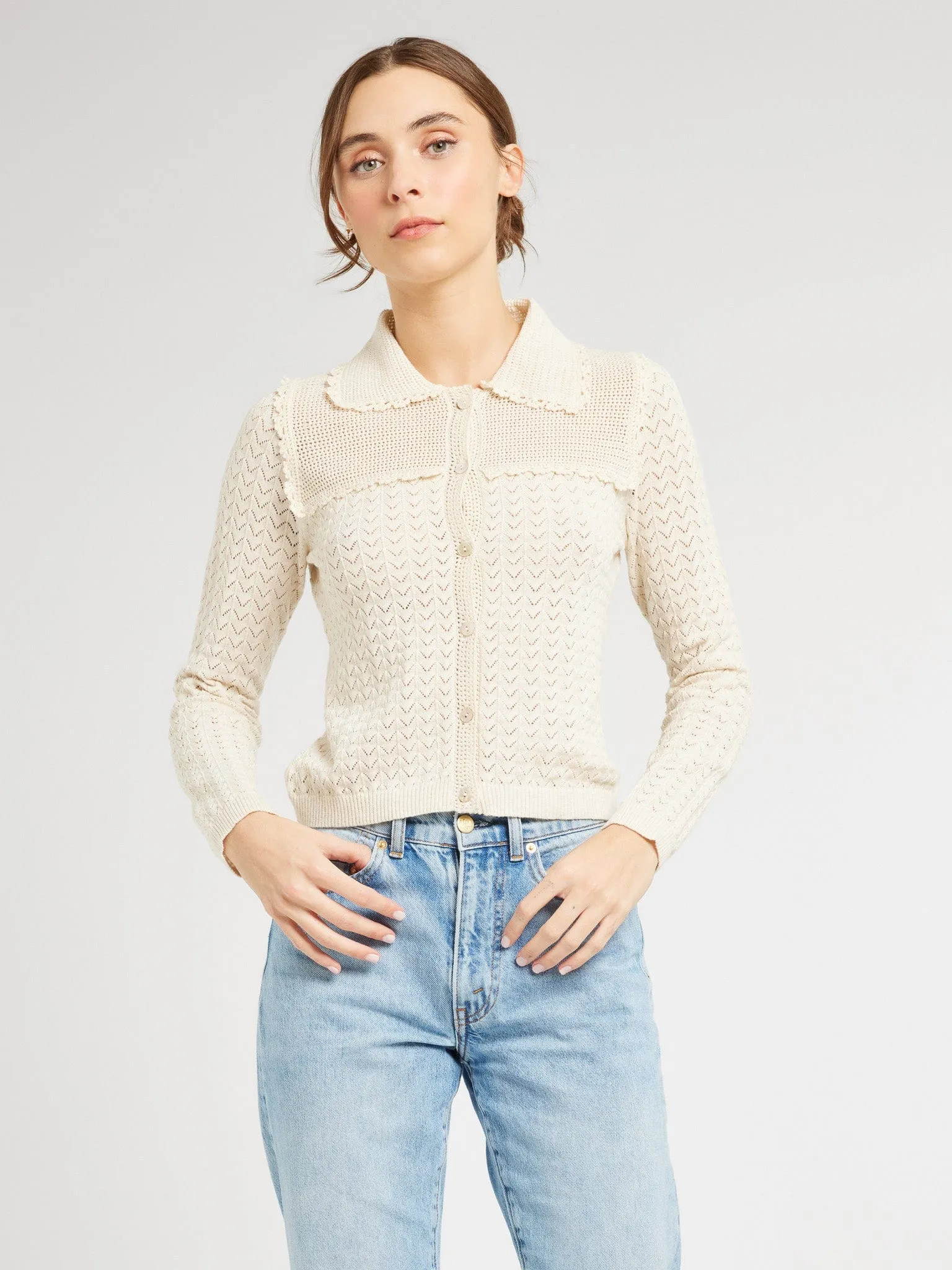 Andie Cardigan in Ivory