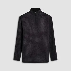 Anthony Checkered OoohCotton Quarter Zip Pullover