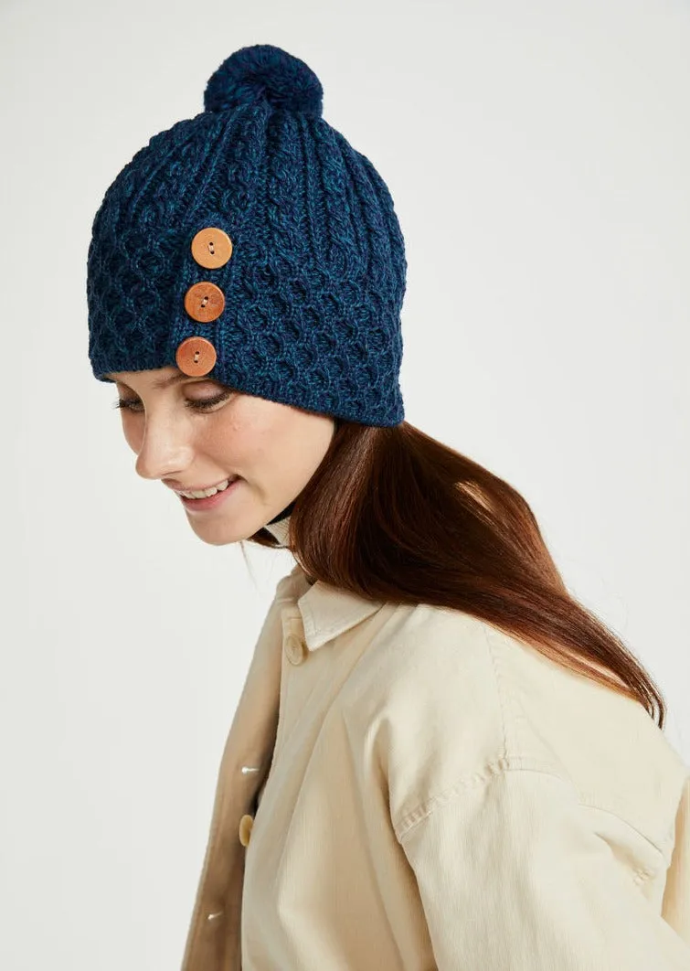 Aran Button Hat | Atlantic