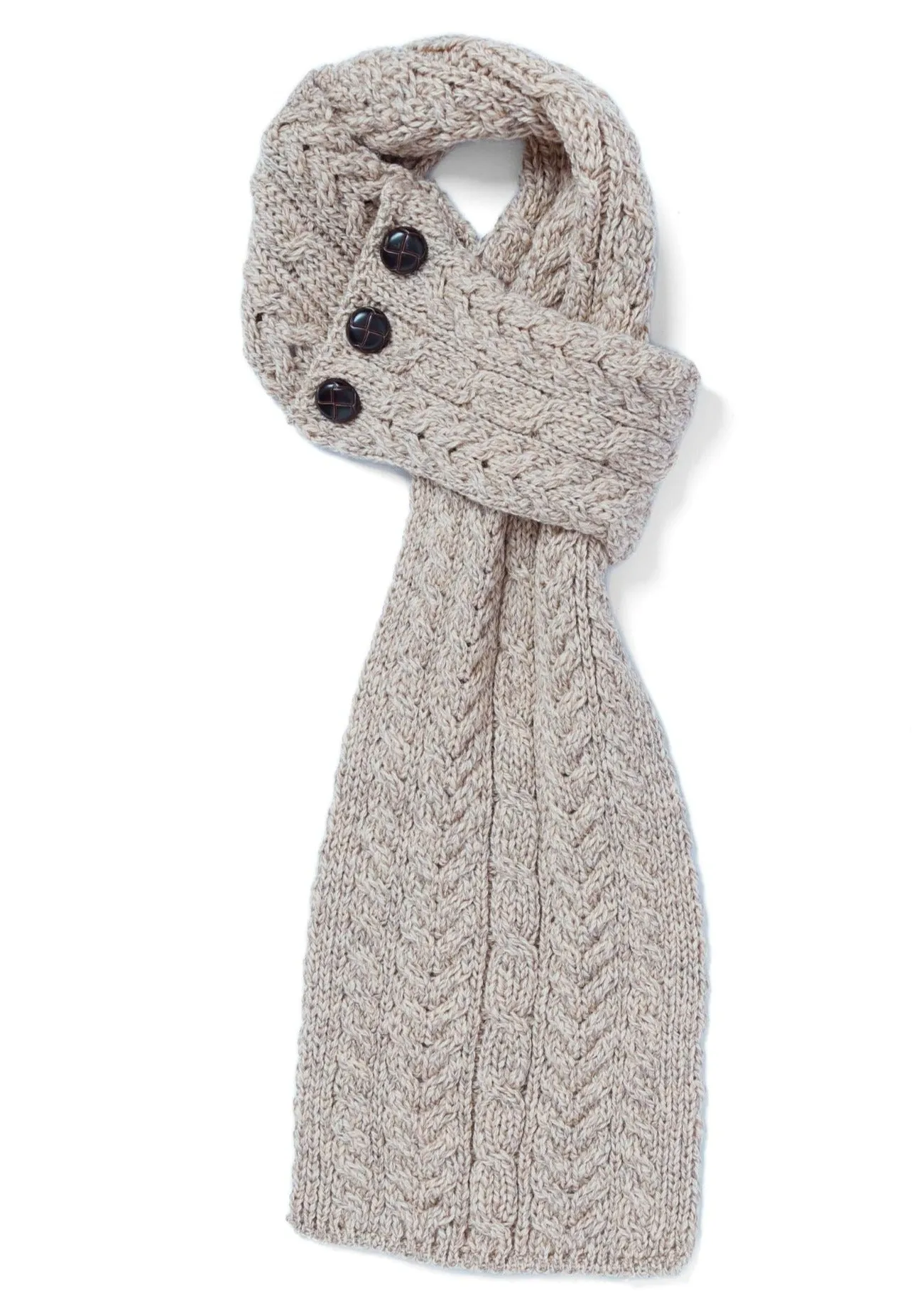 Aran Loop Scarf | Oatmeal