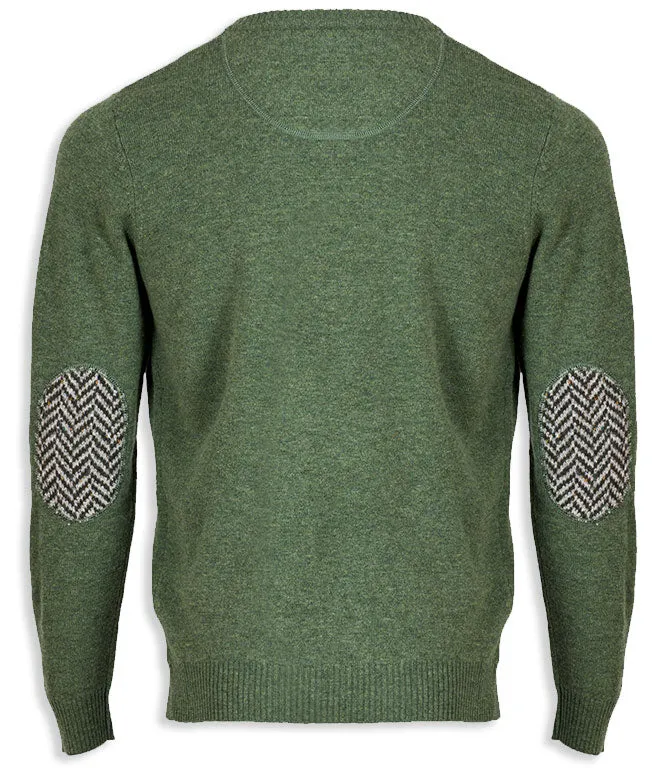 Aran Merino Wool Crew Neck Sweater