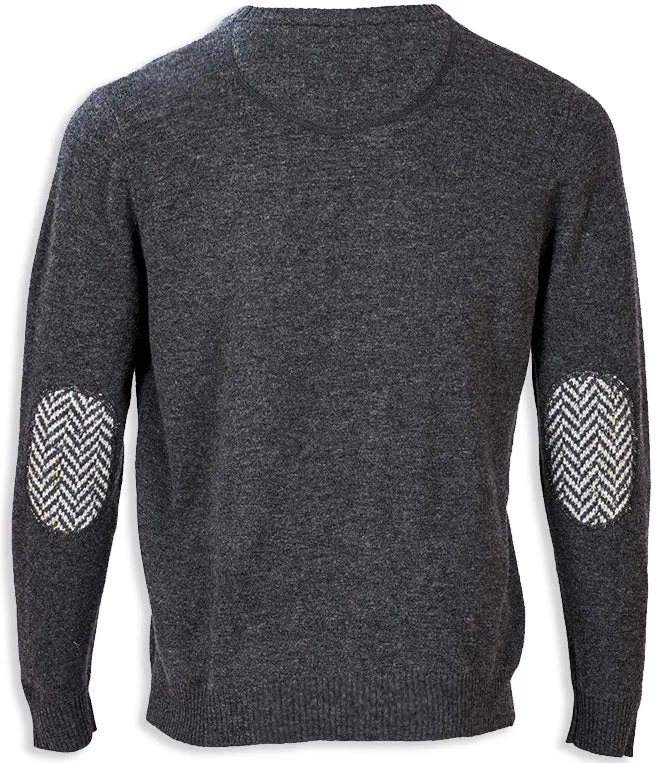 Aran Merino Wool Crew Neck Sweater