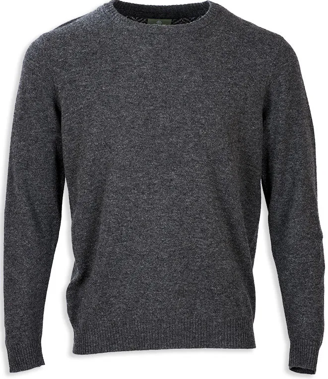 Aran Merino Wool Crew Neck Sweater