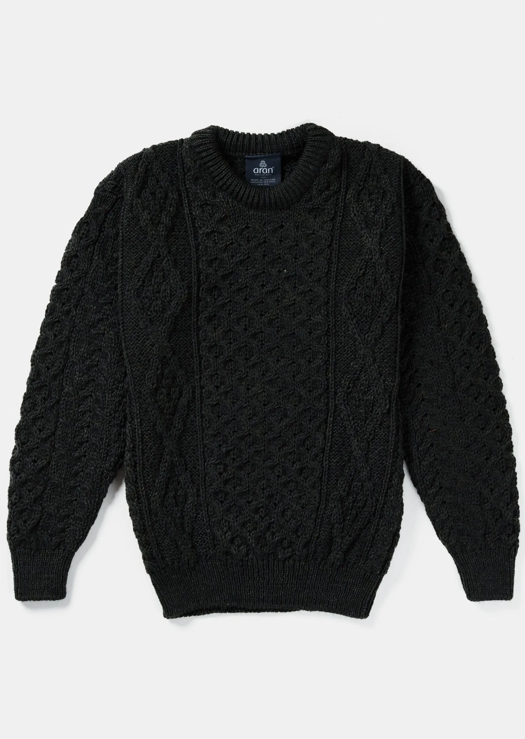 Aran Wool Sweater | Green