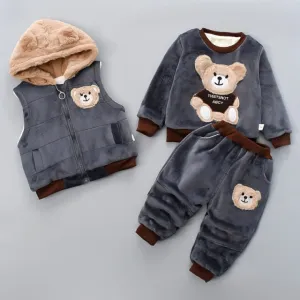 Baby Velvet Set Teddy Bear 2 & 3 pieces