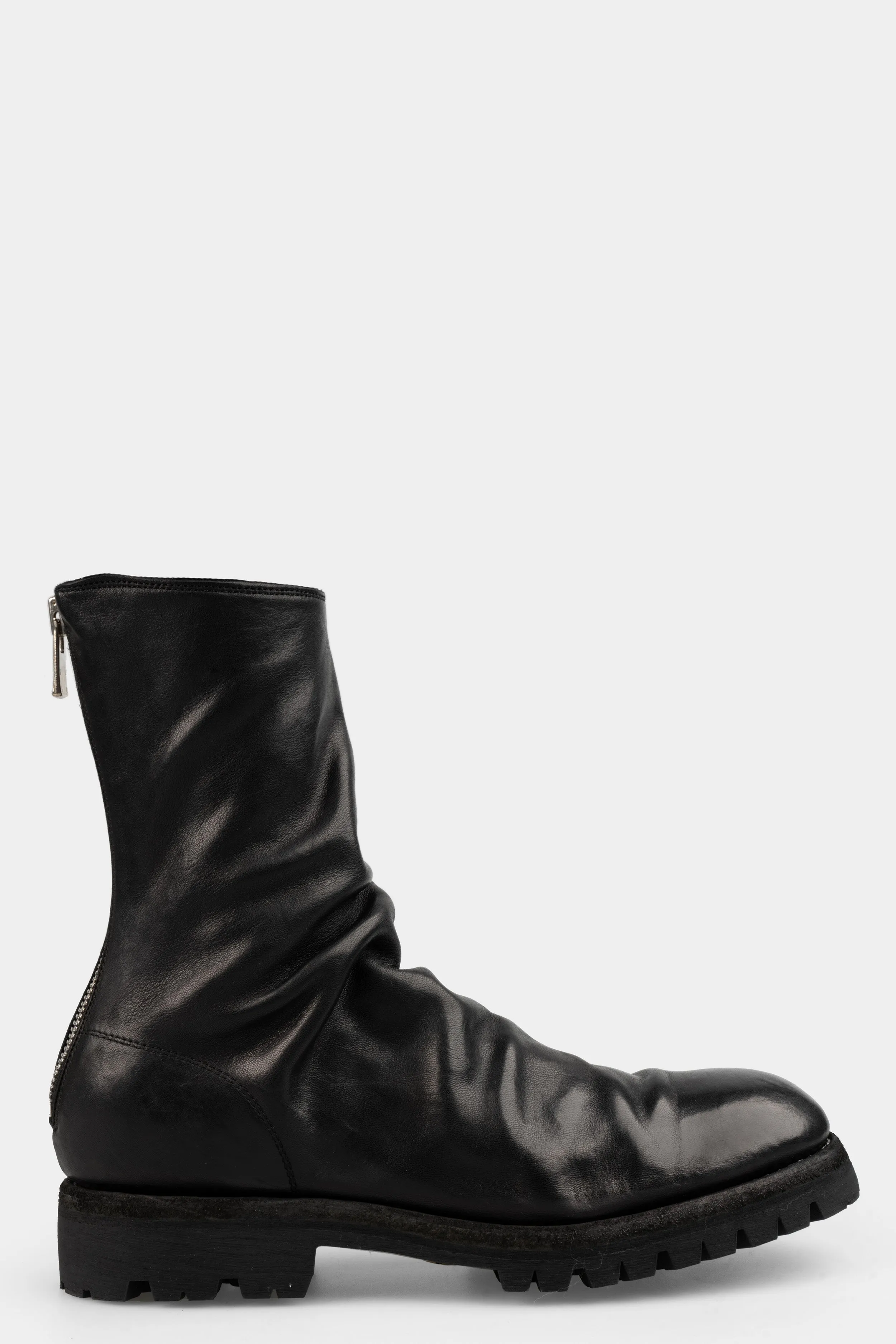 Back zip high top boots | 788V