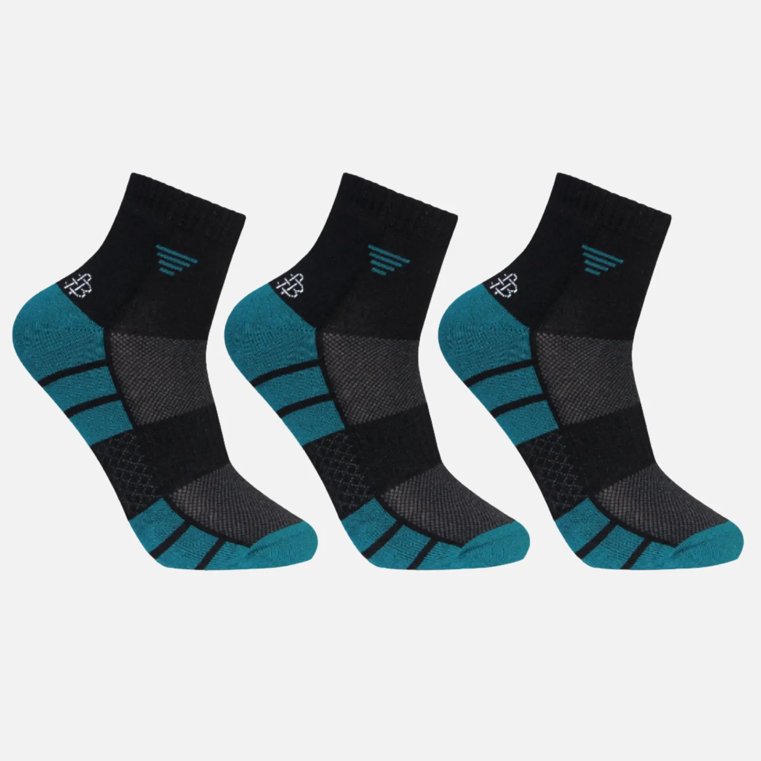 Bamboo Athletic Ankle Socks | Pack of 3