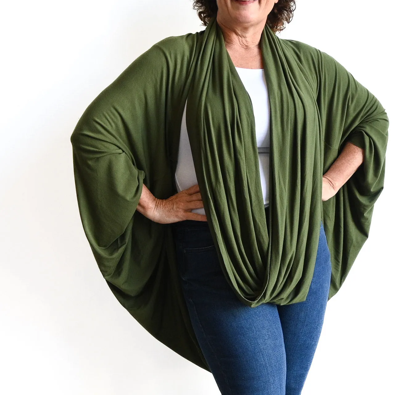 Bamboo Cocoon Cardigan Top