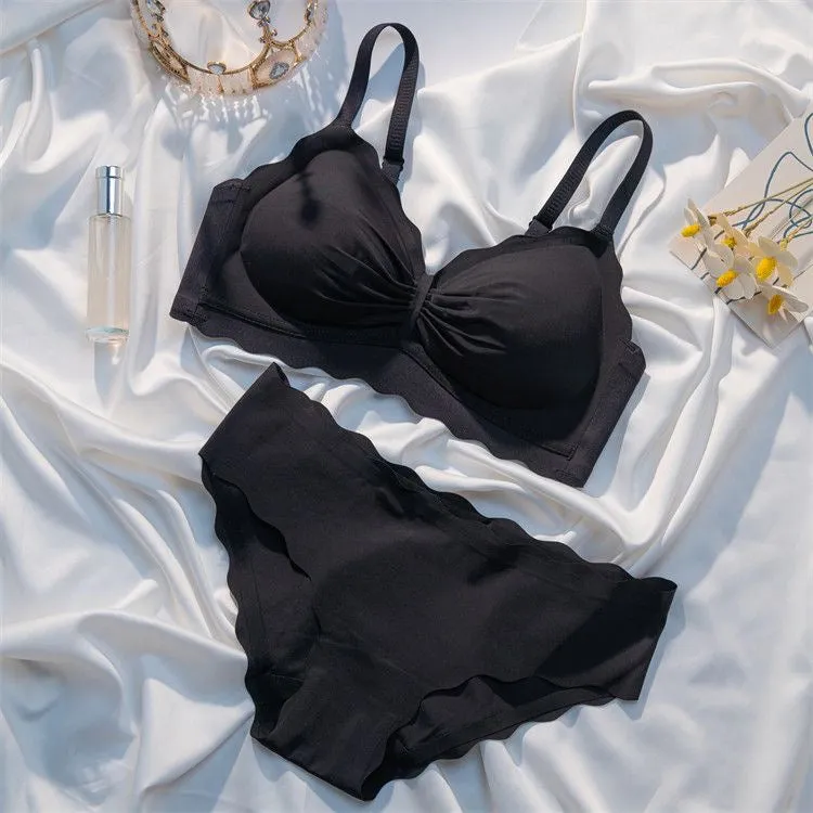 Black Summer Wave Underwear Set