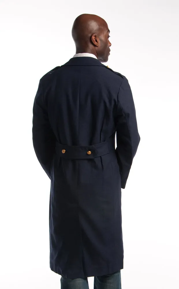 Blue Gabardine Airforce Overcoat