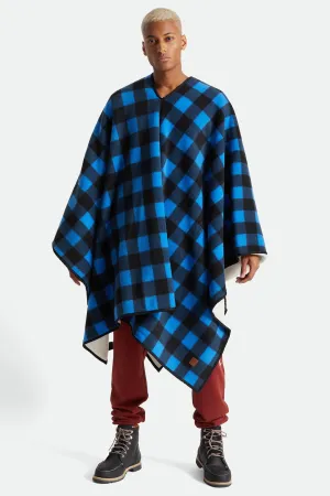 Bowery Poncho - Skydiver Blue