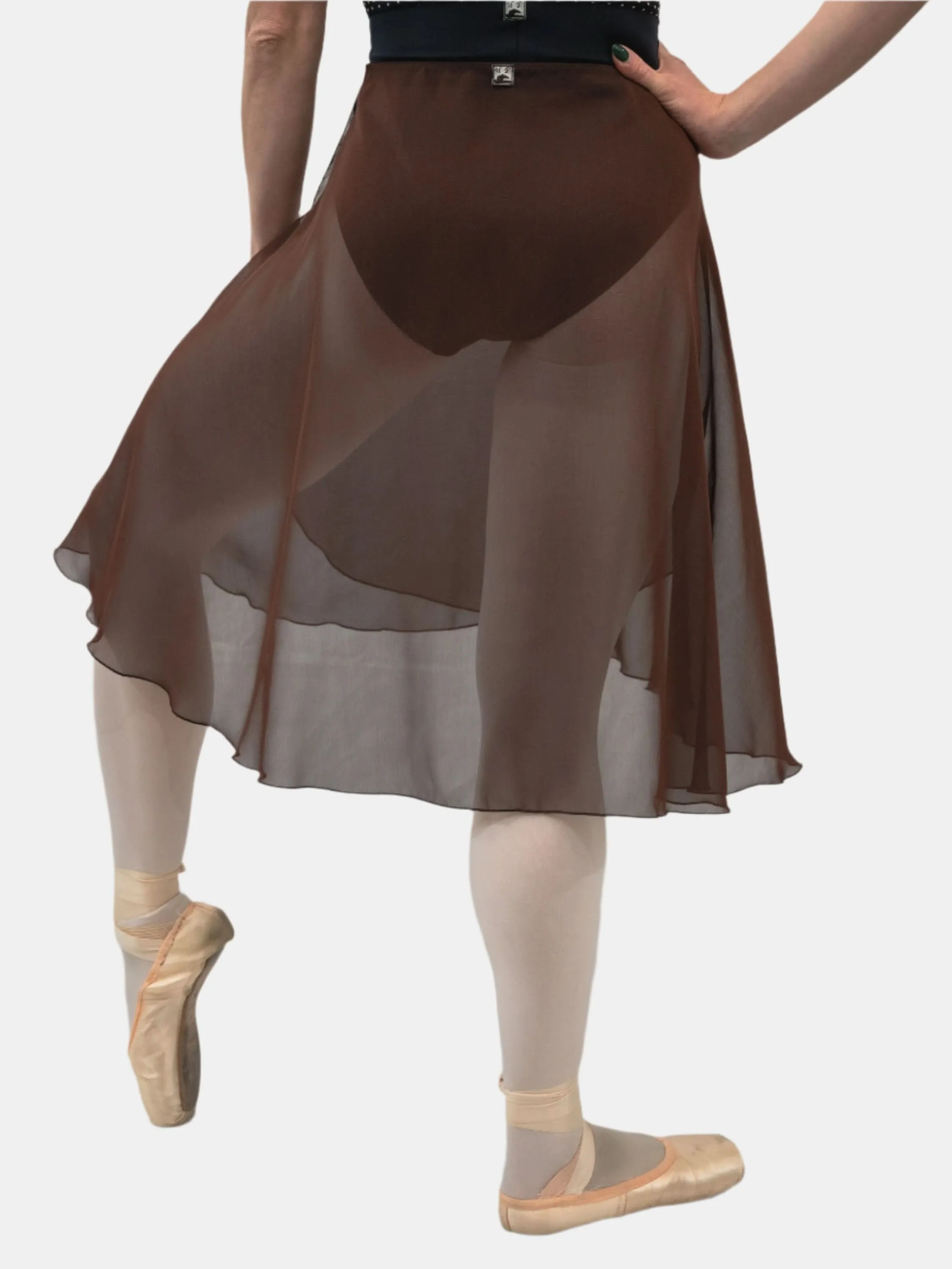 Brown Wrap Long Dance Skirt MP310