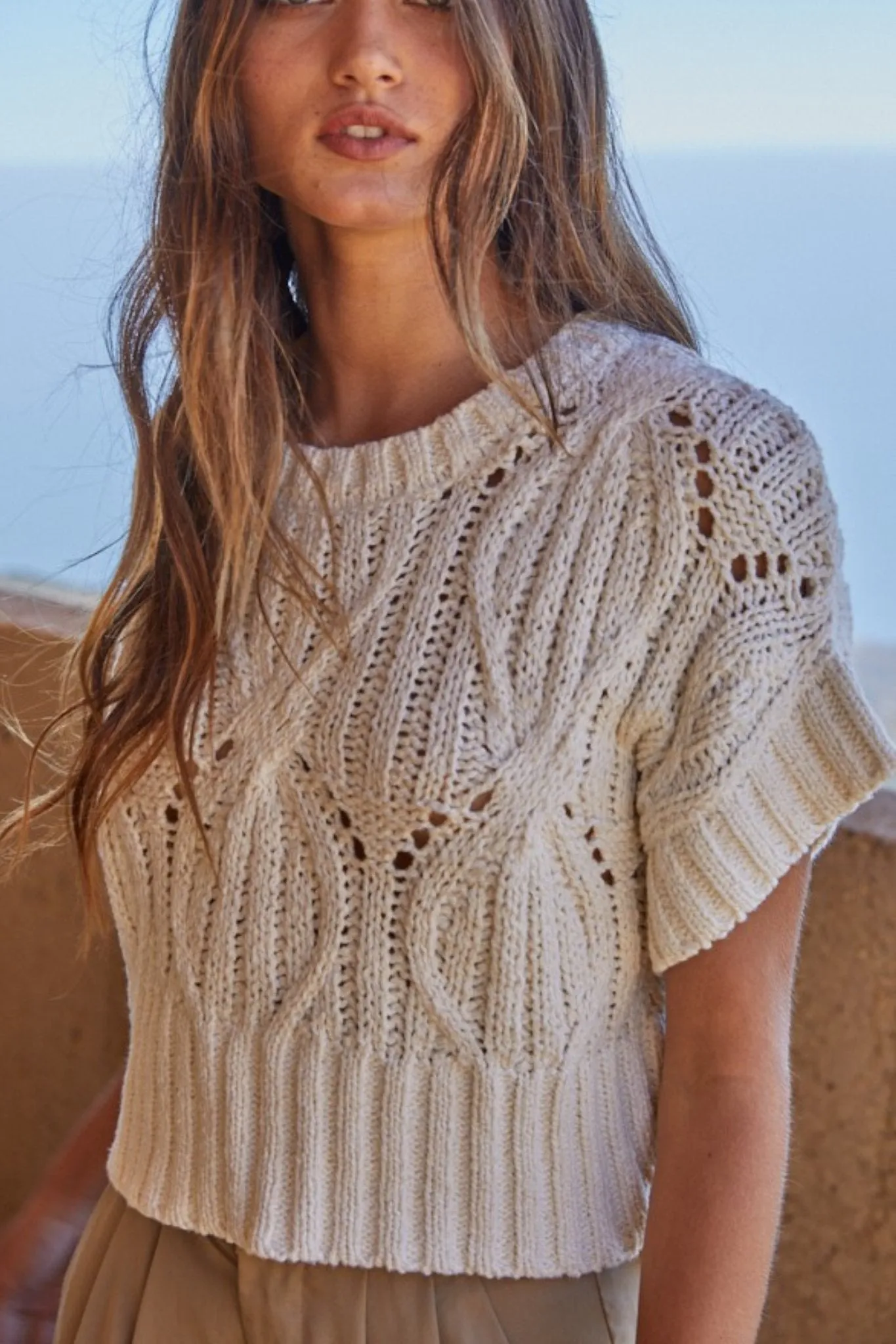 Cali Crochet Top in Cream