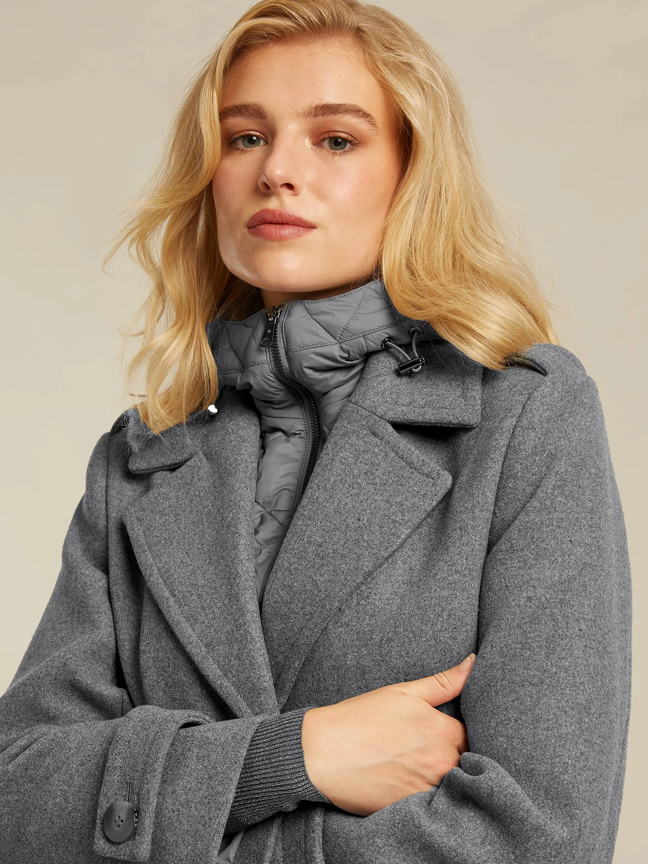 Cameron coat - Grey heather