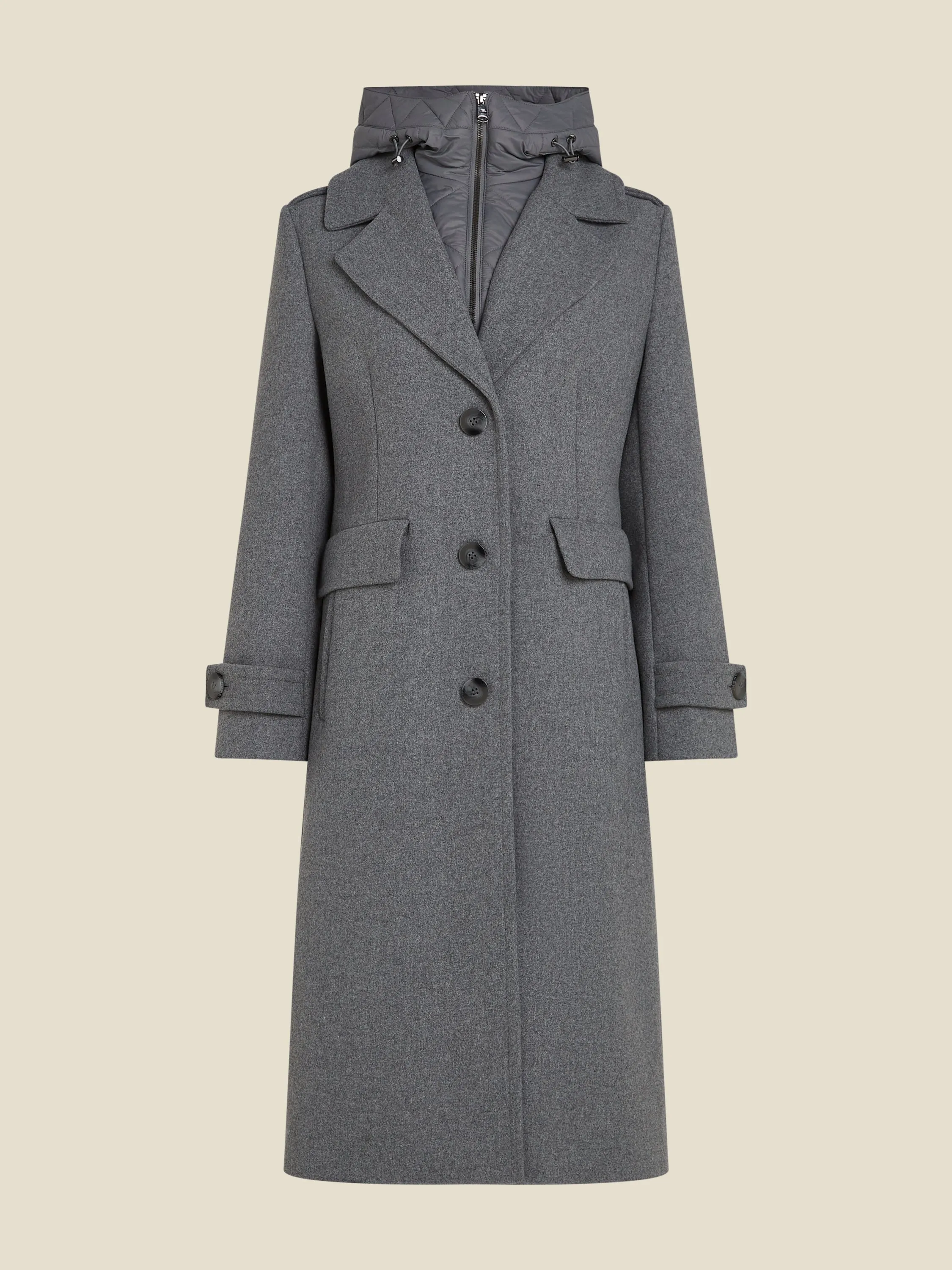 Cameron coat - Grey heather