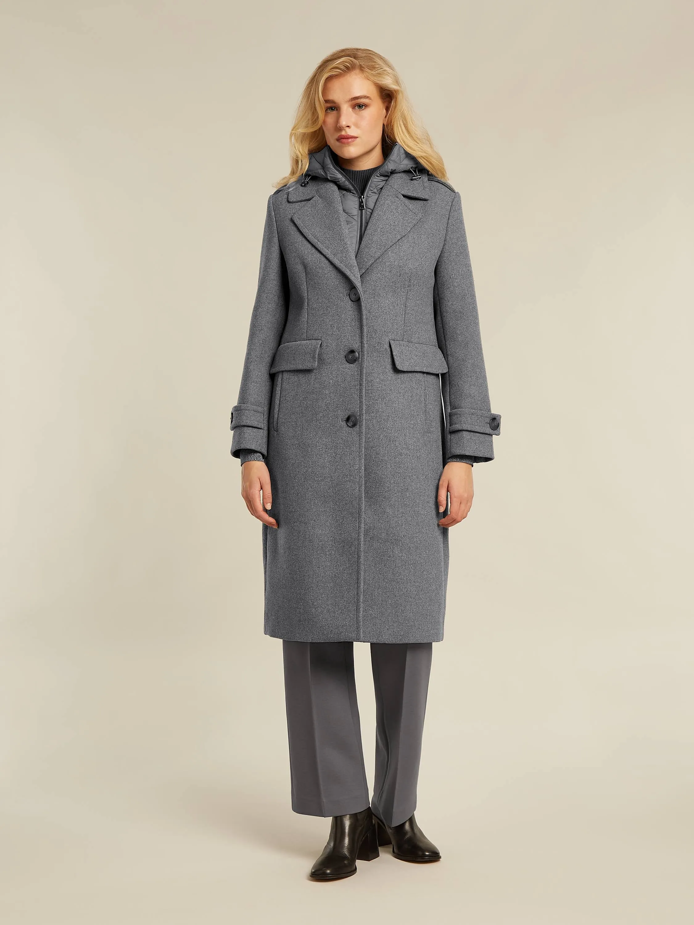 Cameron coat - Grey heather