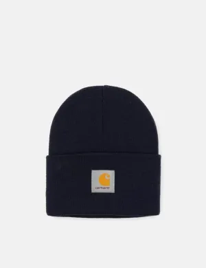 Carhartt-WIP Watch Cap Beanie Hat - Dark Navy Blue