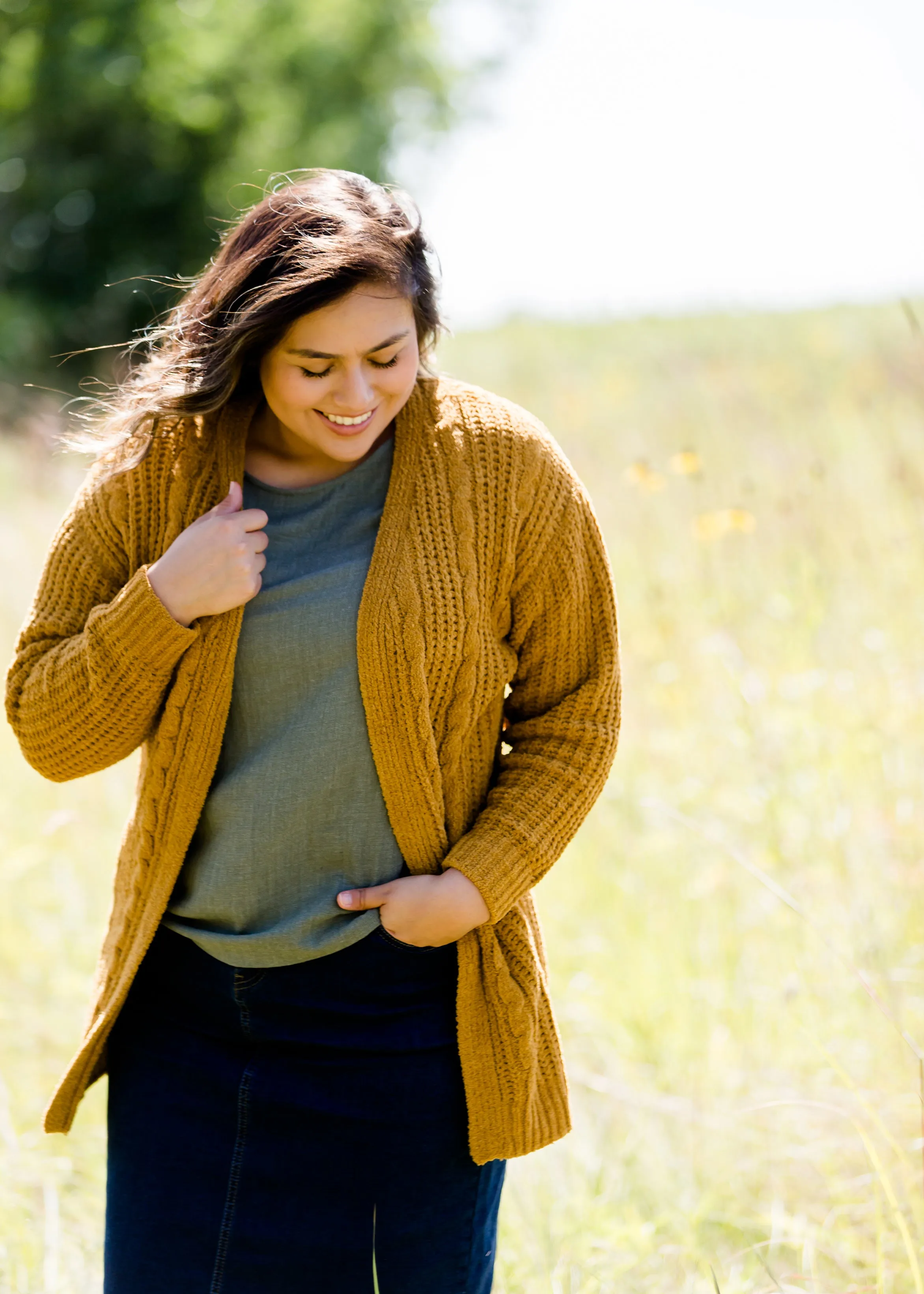 Chenille Oversized Cable Knit Sweater - FINAL SALE