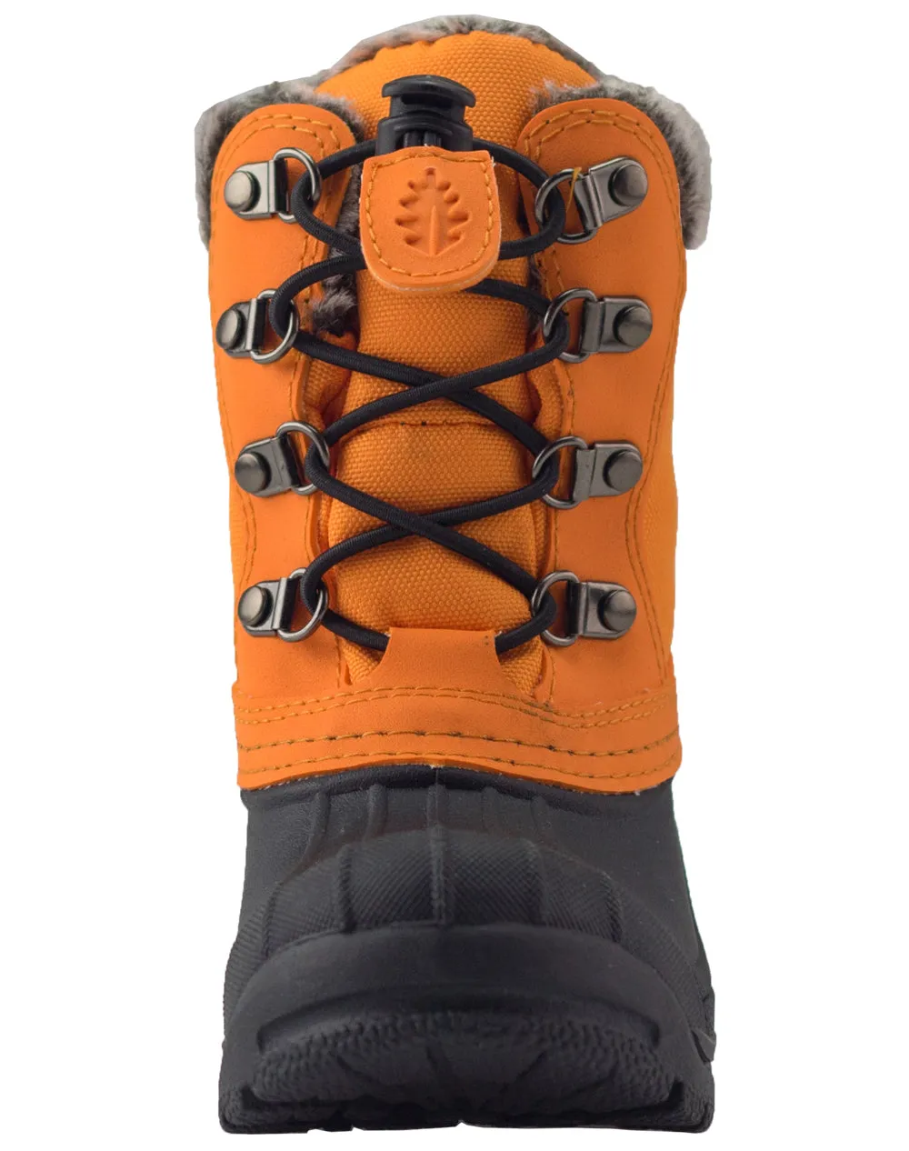 CHILDREN’S WINTER SNOW BOOTS, LAVA ORANGE