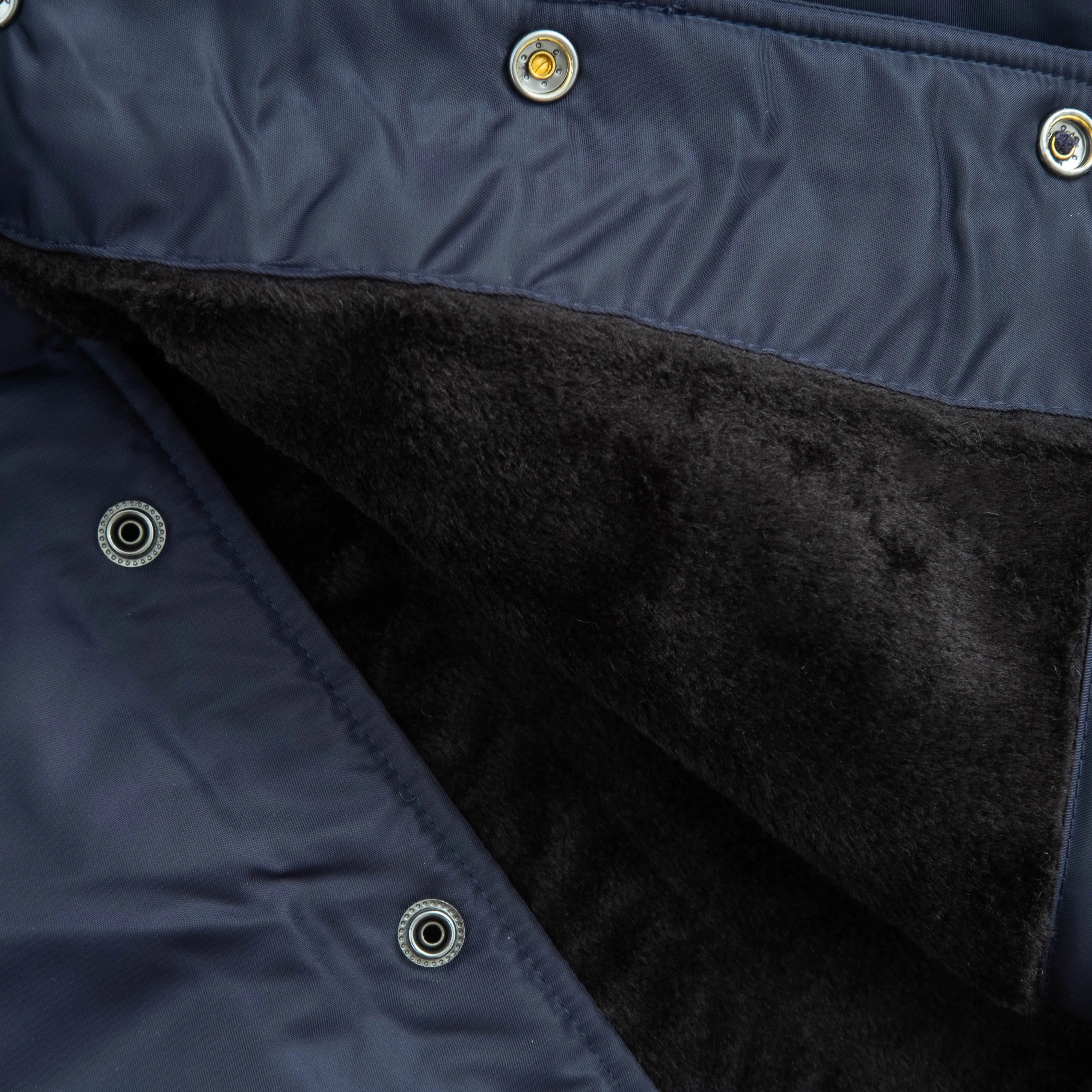 COACH JACKET FUR LINING - NAVY