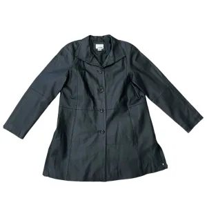 Coat Leather By Cmb In Black, Size: L