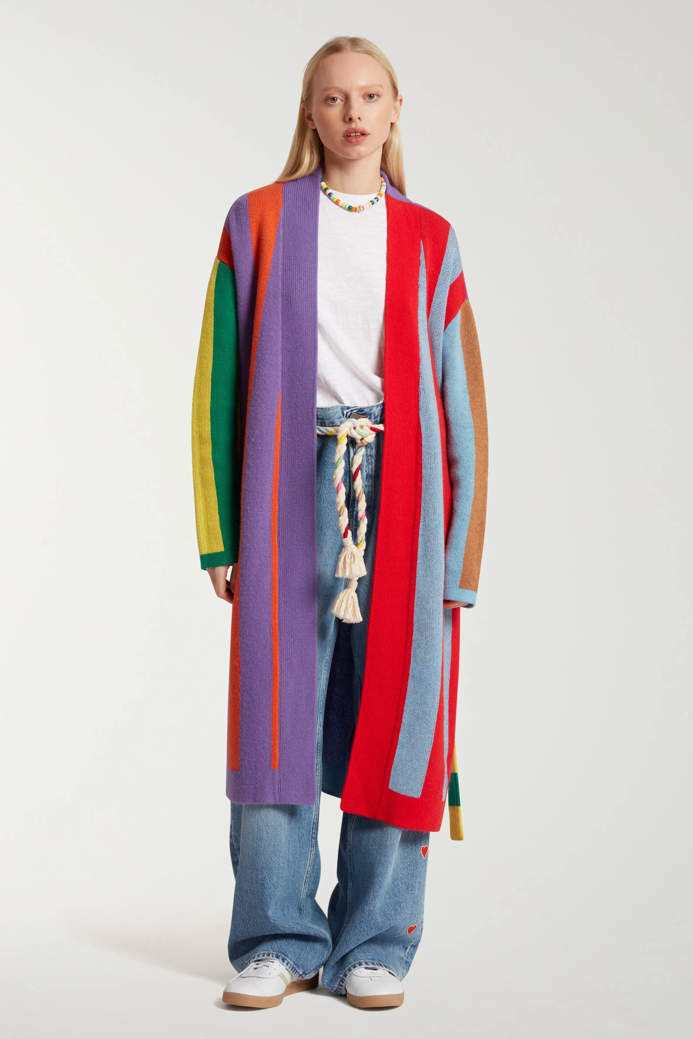 Colorblock Stripe Cardigan