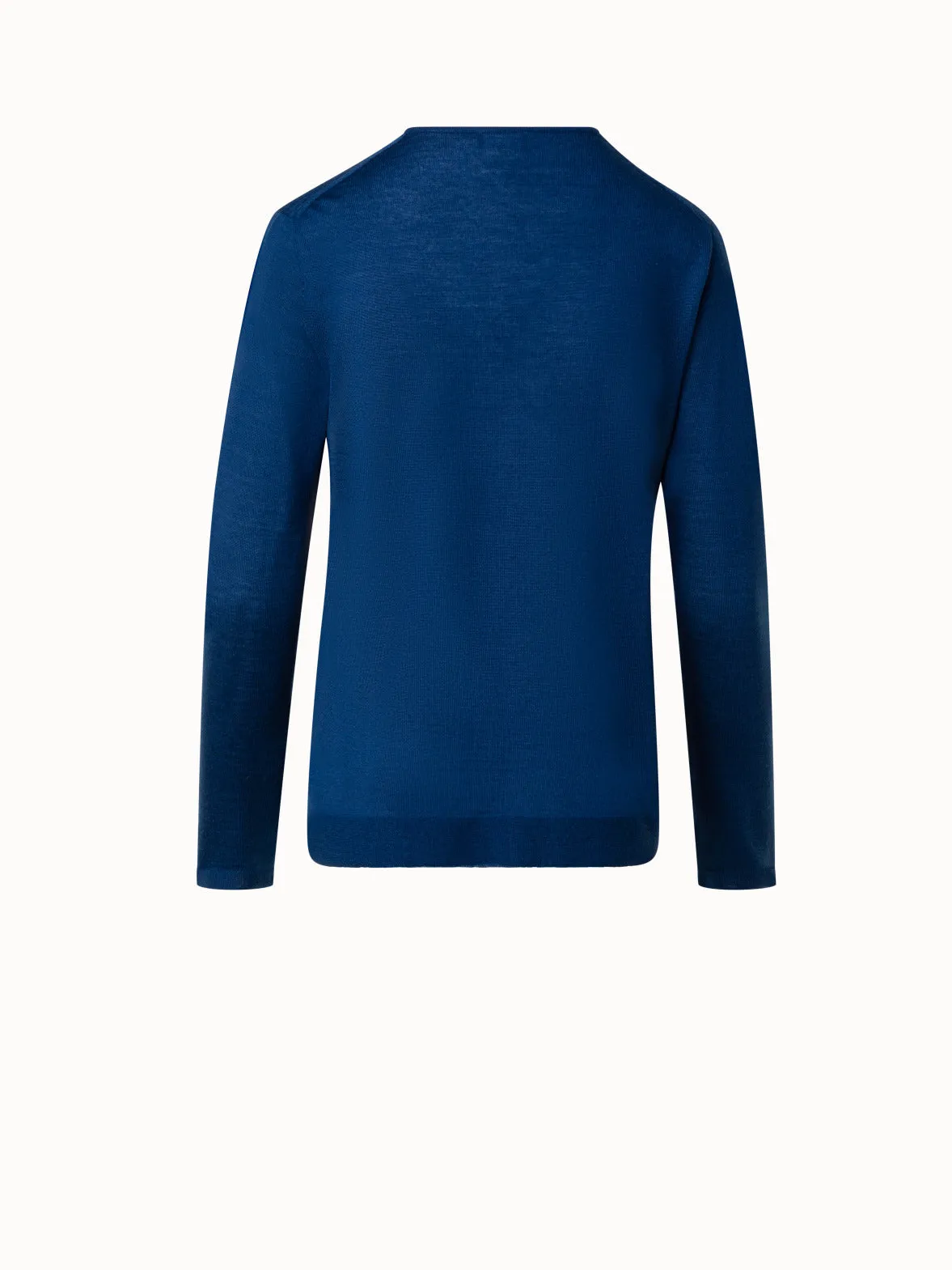 Crew Neck Cashmere Silk Sweater