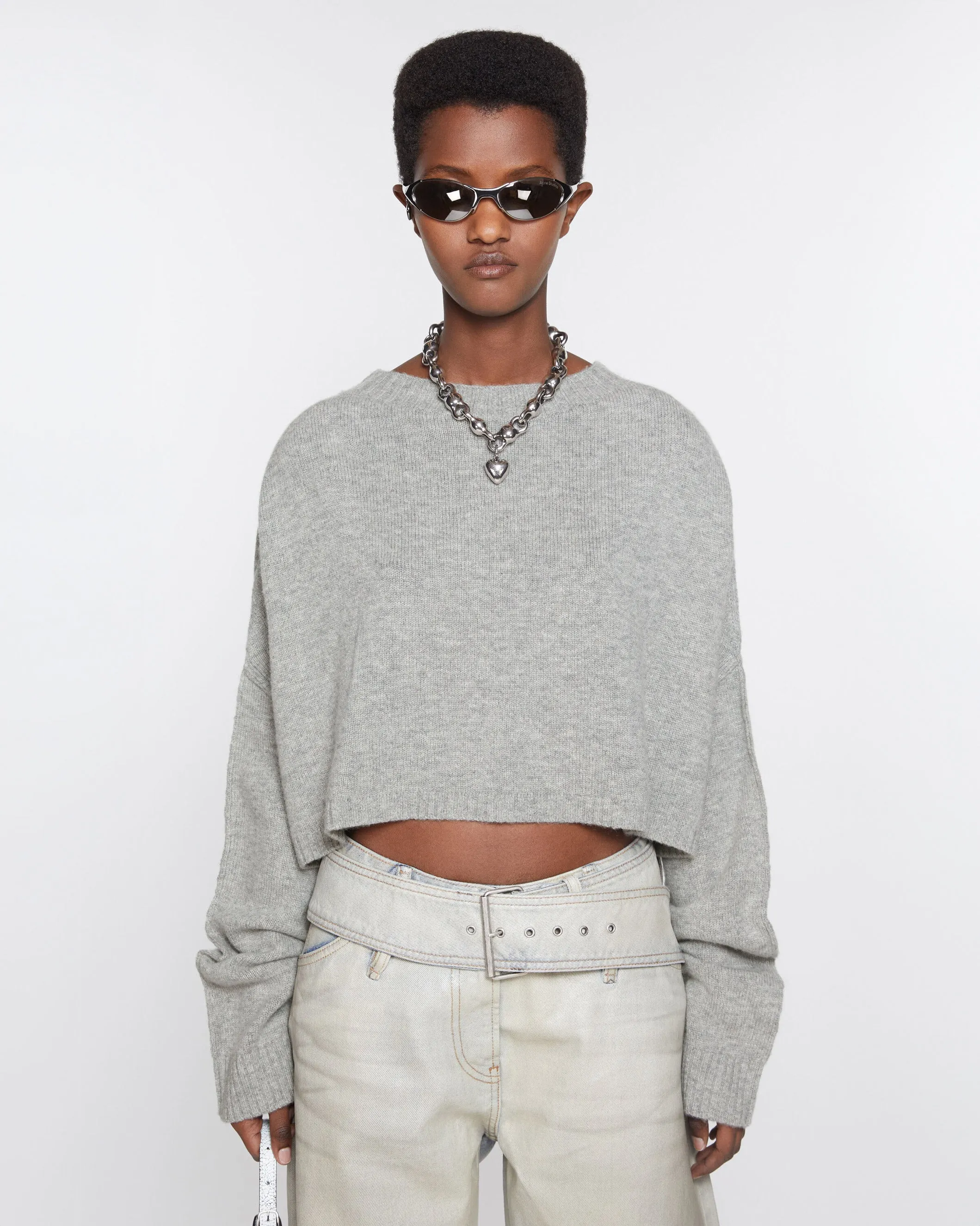 Cropped Cashmere Sweater