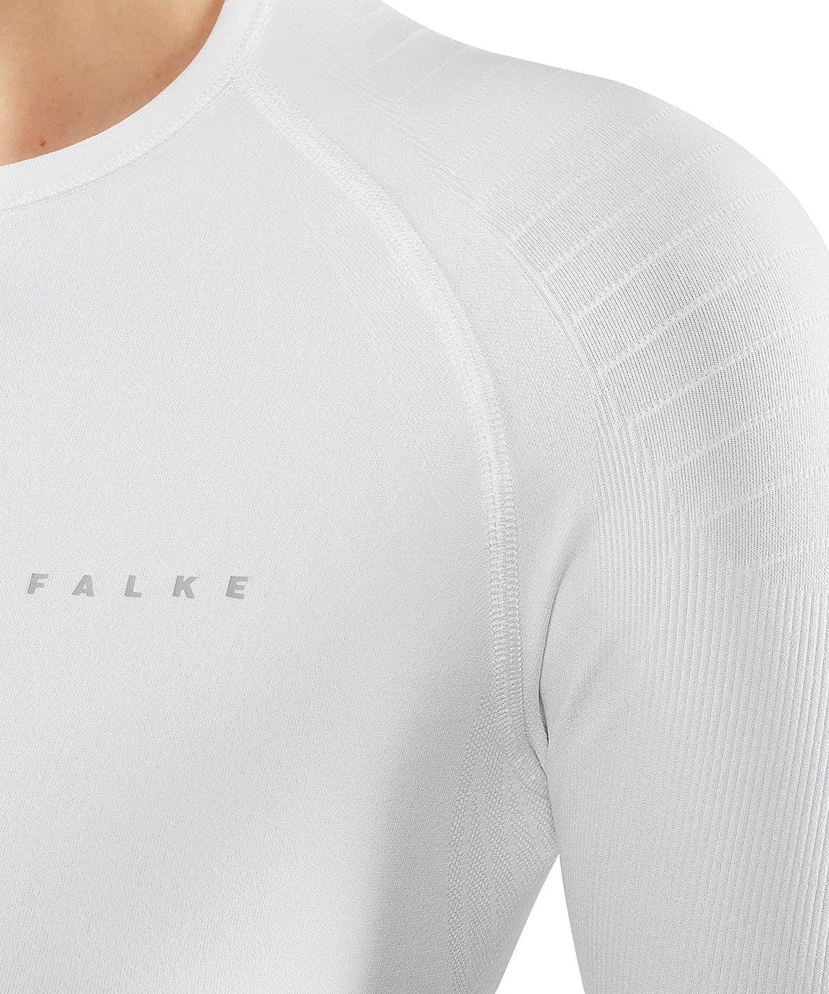 Falke Long Sleeved Tight Fit Ski Base Layer in White