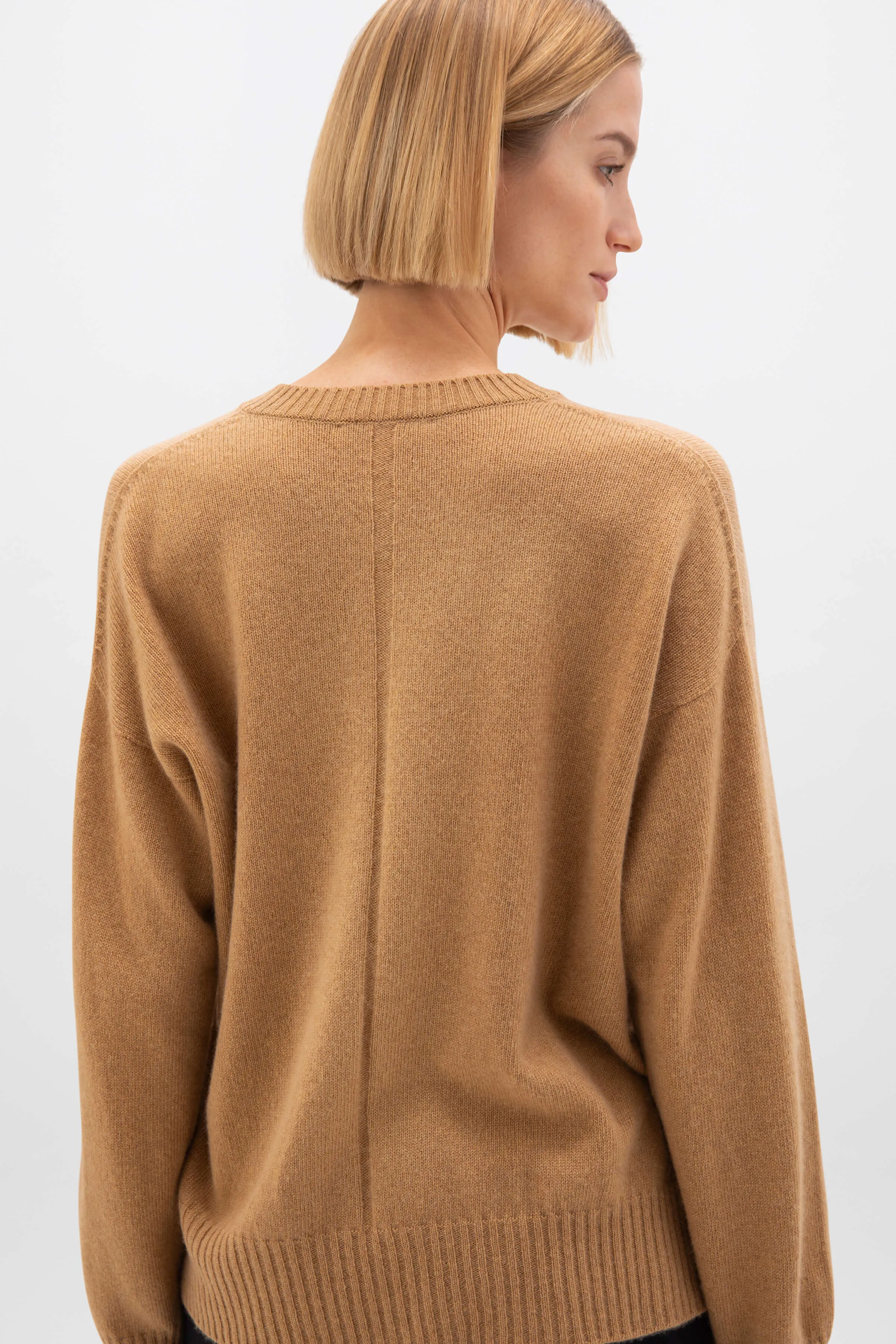 Gauzy Cashmere V Neck