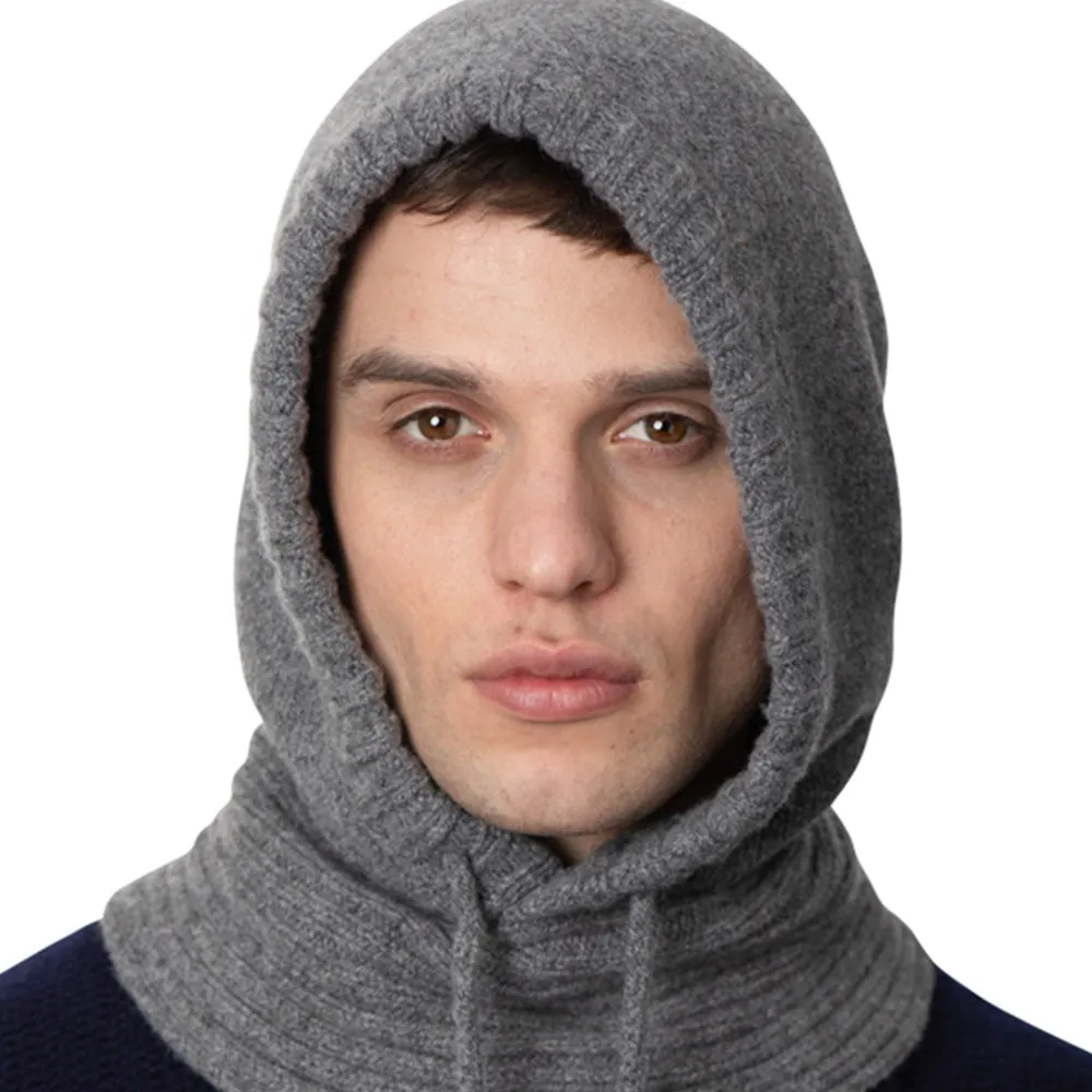 Grey Knitted Hood