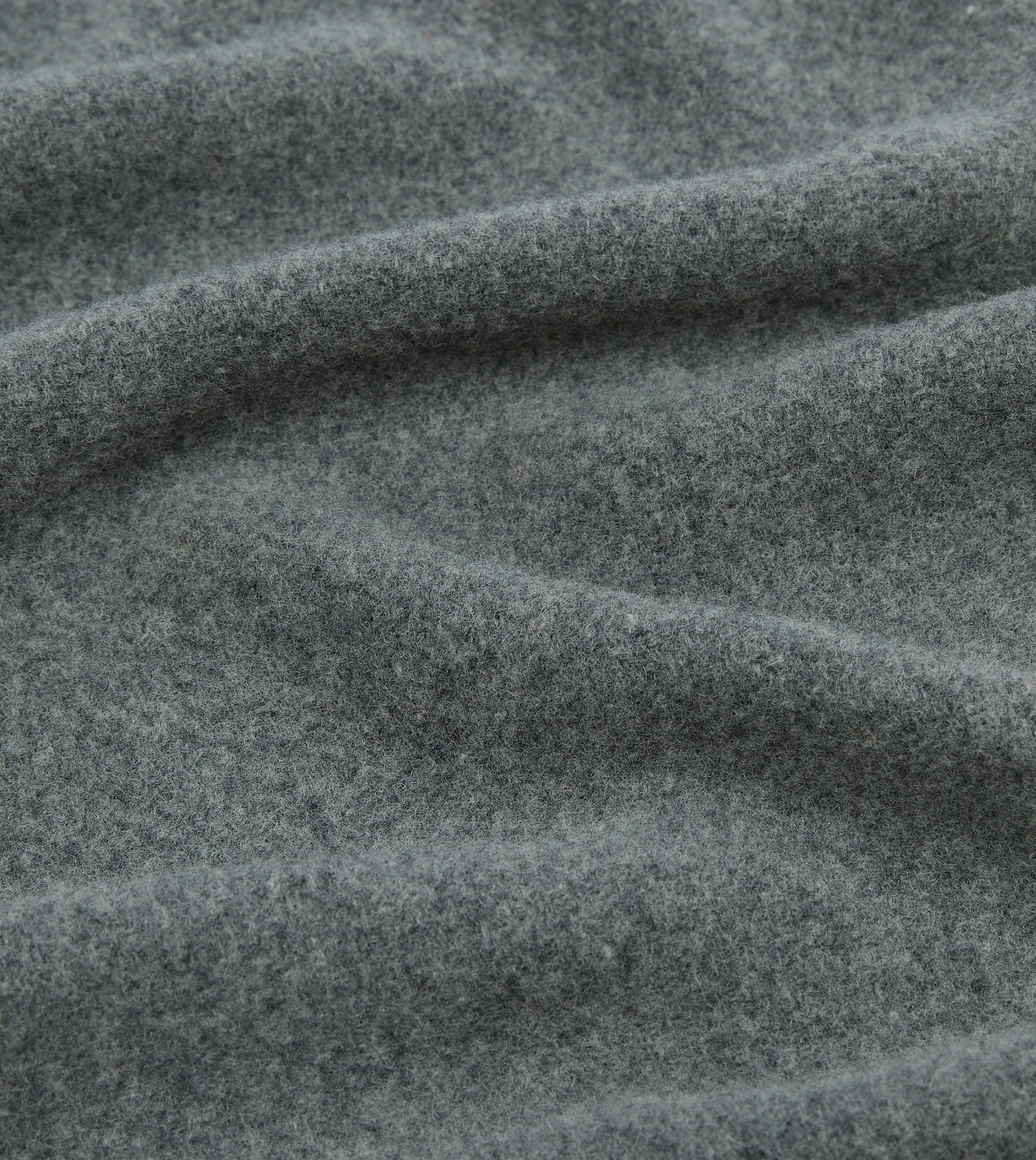 Grey Solid Wool Scarf