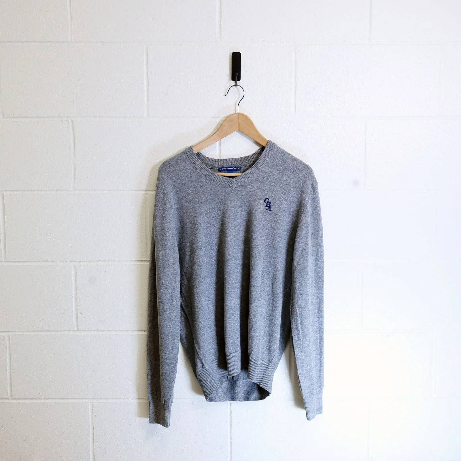 Grey V-Neck Sweater (can be worn during the school day)