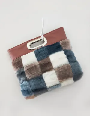 Harley (vegan fur&leather clutch)