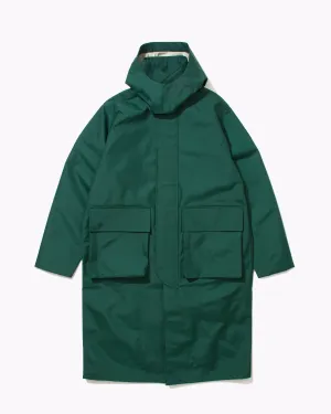 Hooded Mac Coat - Evergreen