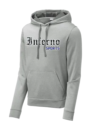 Inferno Heather Fleece Hooded Pullover -Blue Line Flag