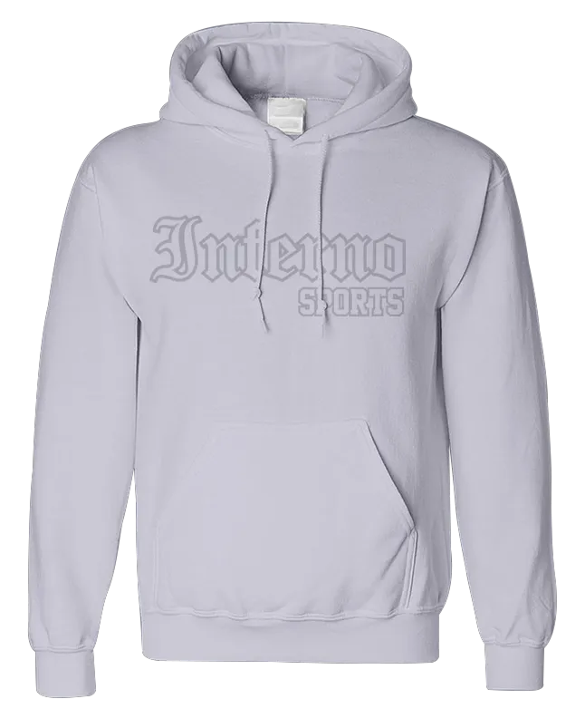 Inferno Sports White Fleece Hooded Pullover - Whiteout