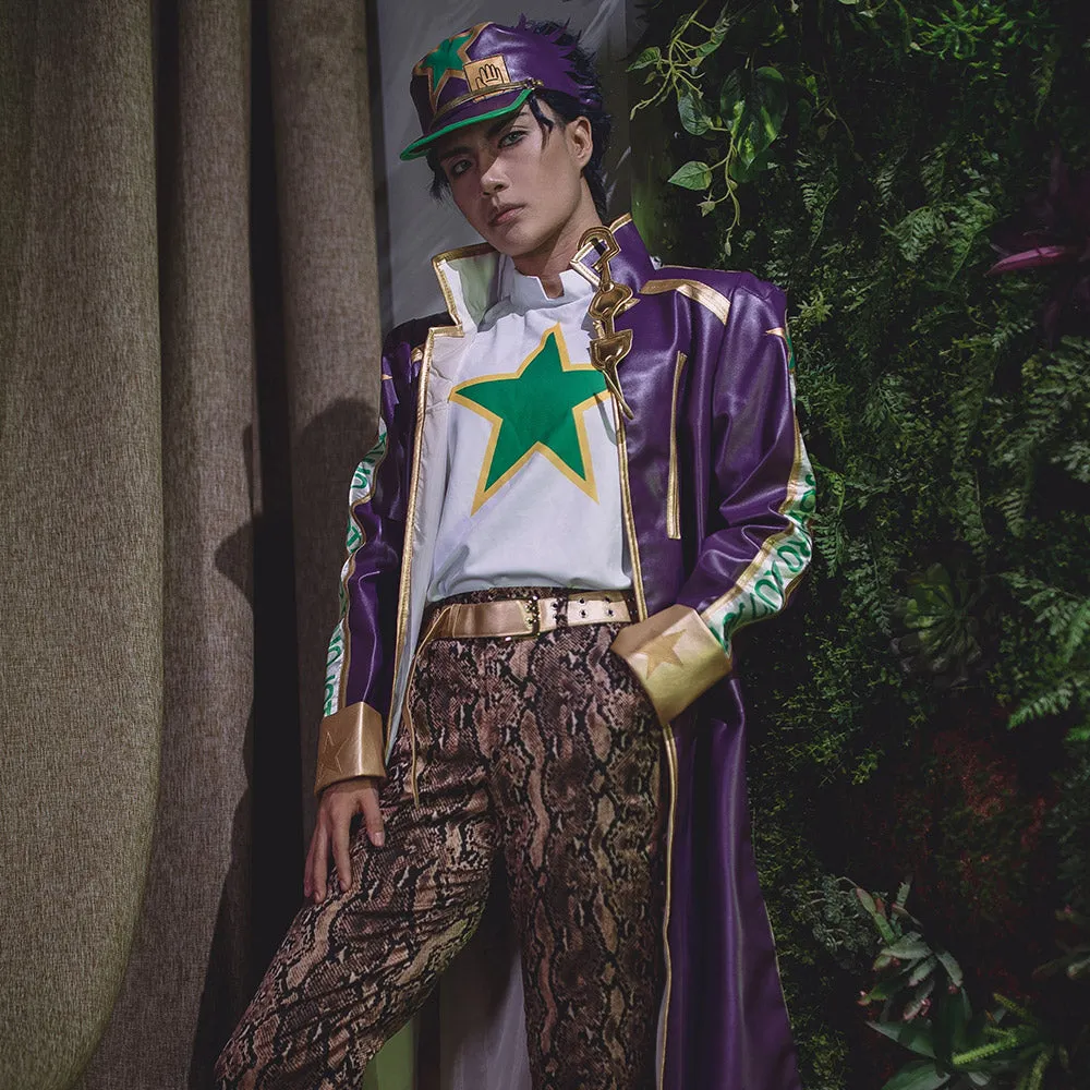 JJBA Jotaro Pants Coat Outfits Halloween Carnival Suit Cosplay Costume