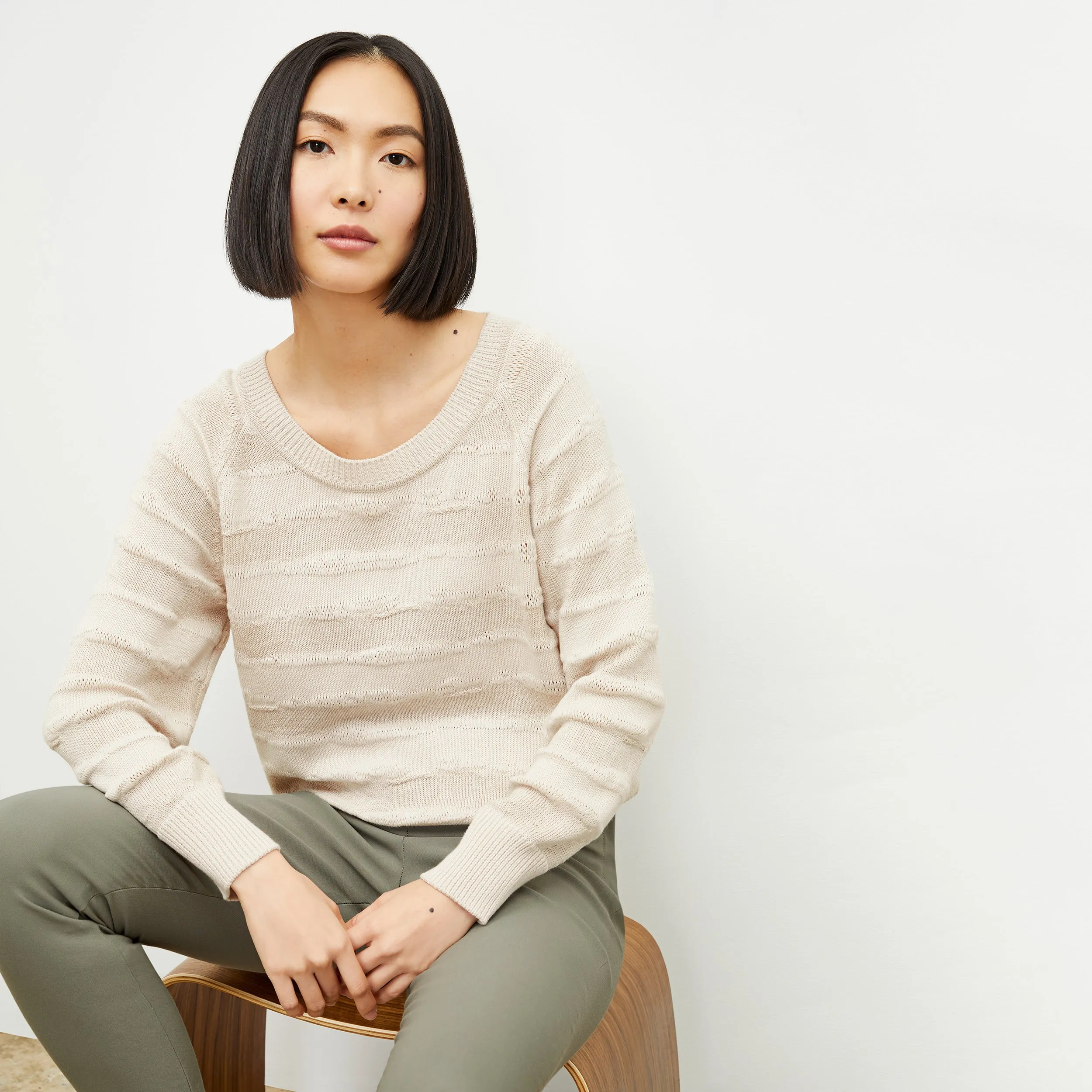 Jo Sweater - Drift Knit :: Moonbeam